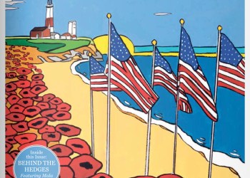 Dan's Papers May 27, 2022 cover art by Mike Stanko - Memorial Day Montauk Lighthouse