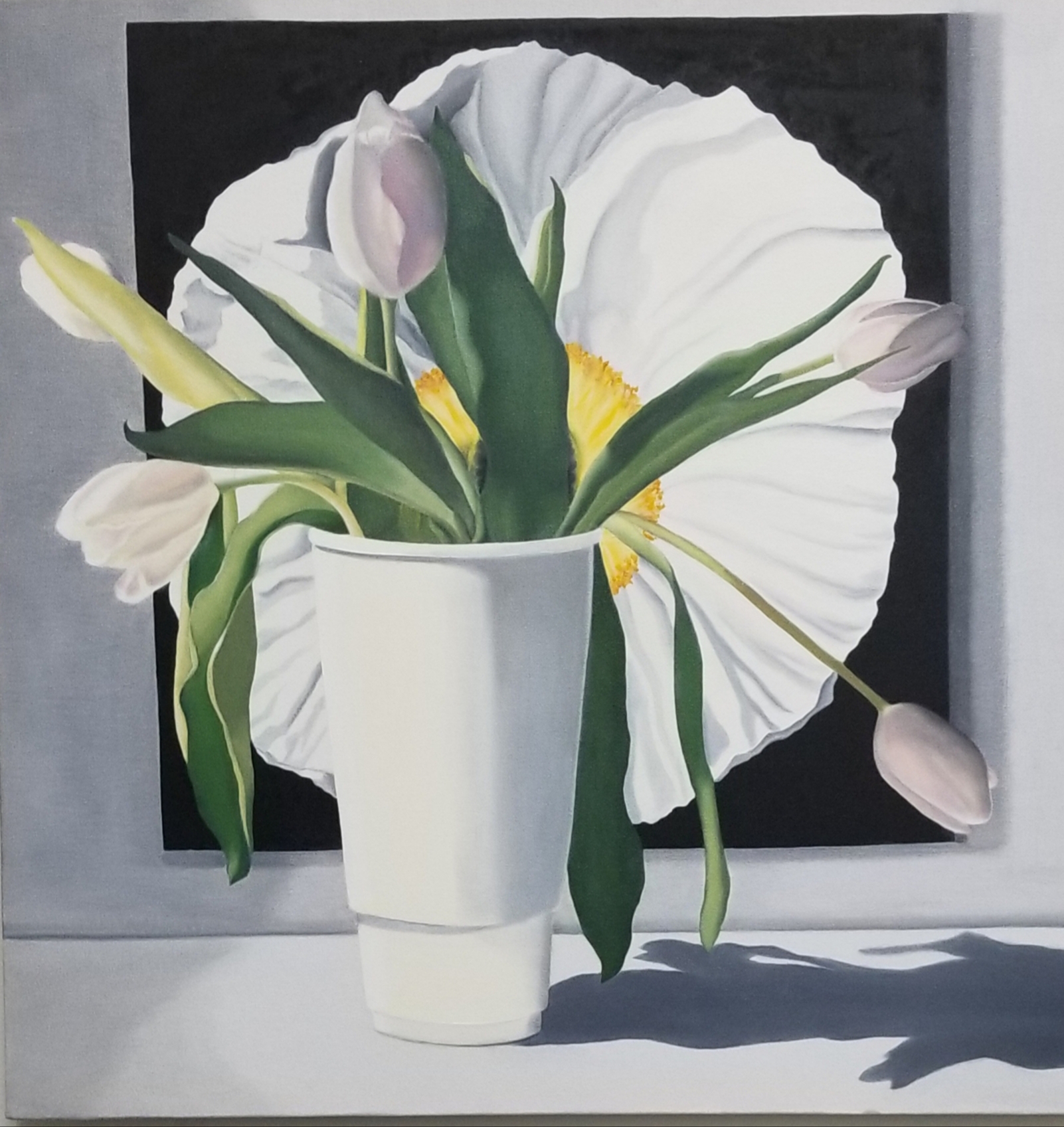 Susan Carlo "Wildflower," oil on canvas, 36" x 36" will be on view at 17 Women