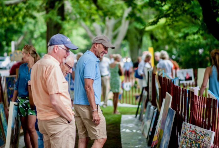 The annual Clothesline Art Sale