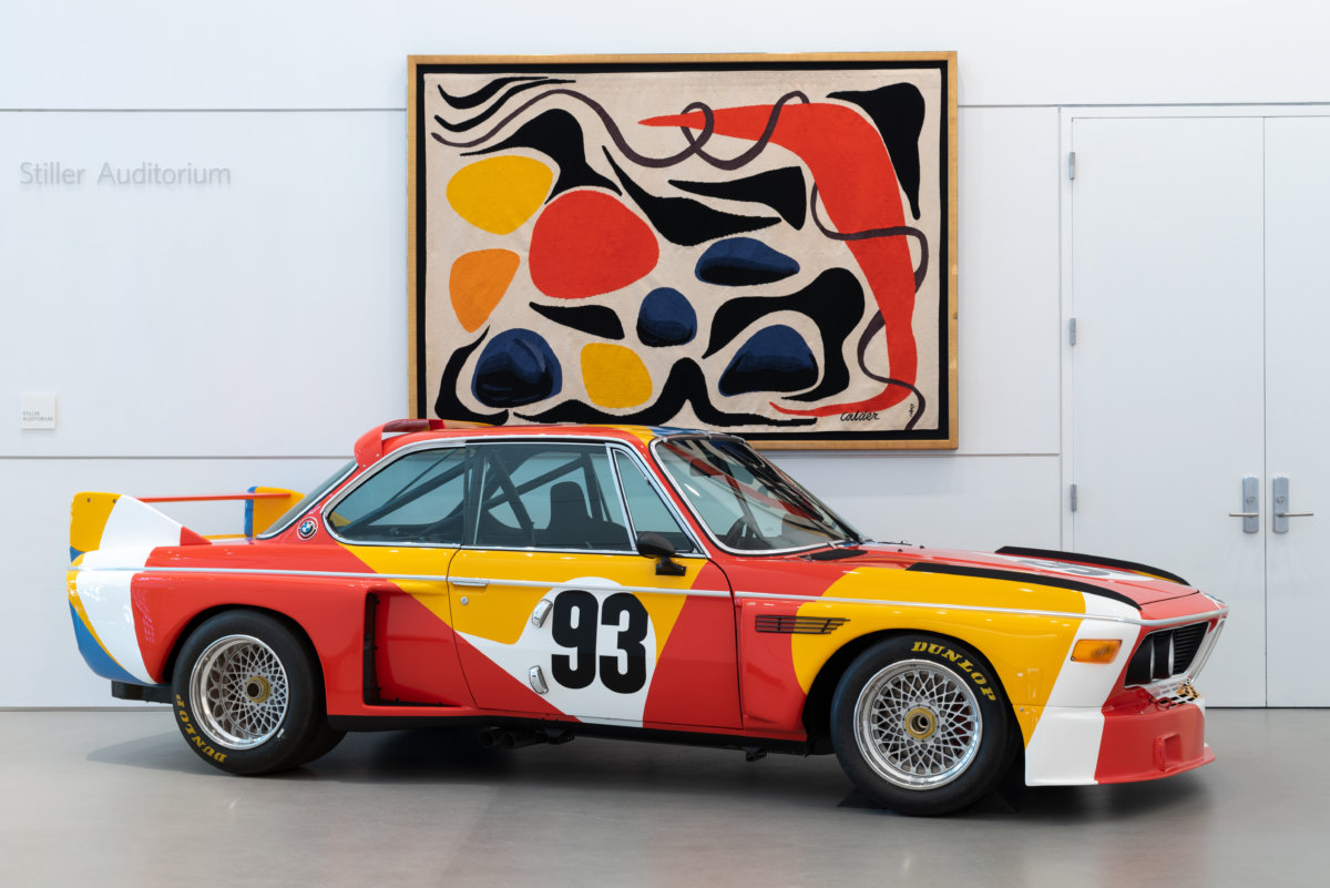Alexander Calder BMW Art Car (Artist's Proof) is on view at the Norton Museum