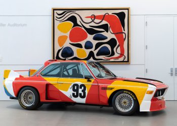 Alexander Calder BMW Art Car (Artist's Proof) is on view at the Norton Museum