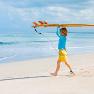 Local surfing is fun for kids and the whole family in the Hamptons