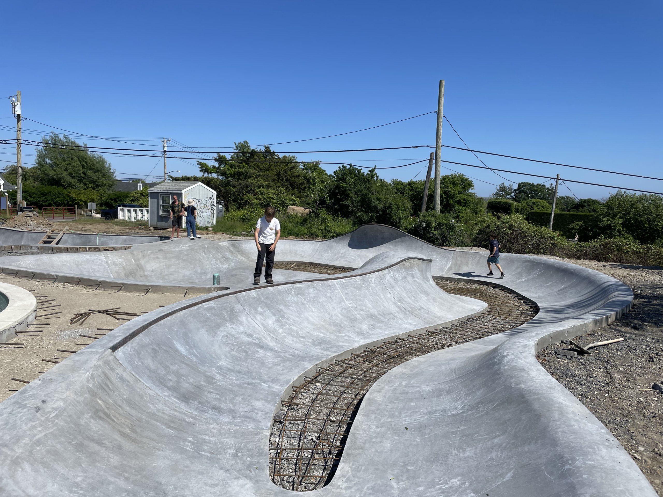 Snake run at the new Montauk Skatepark