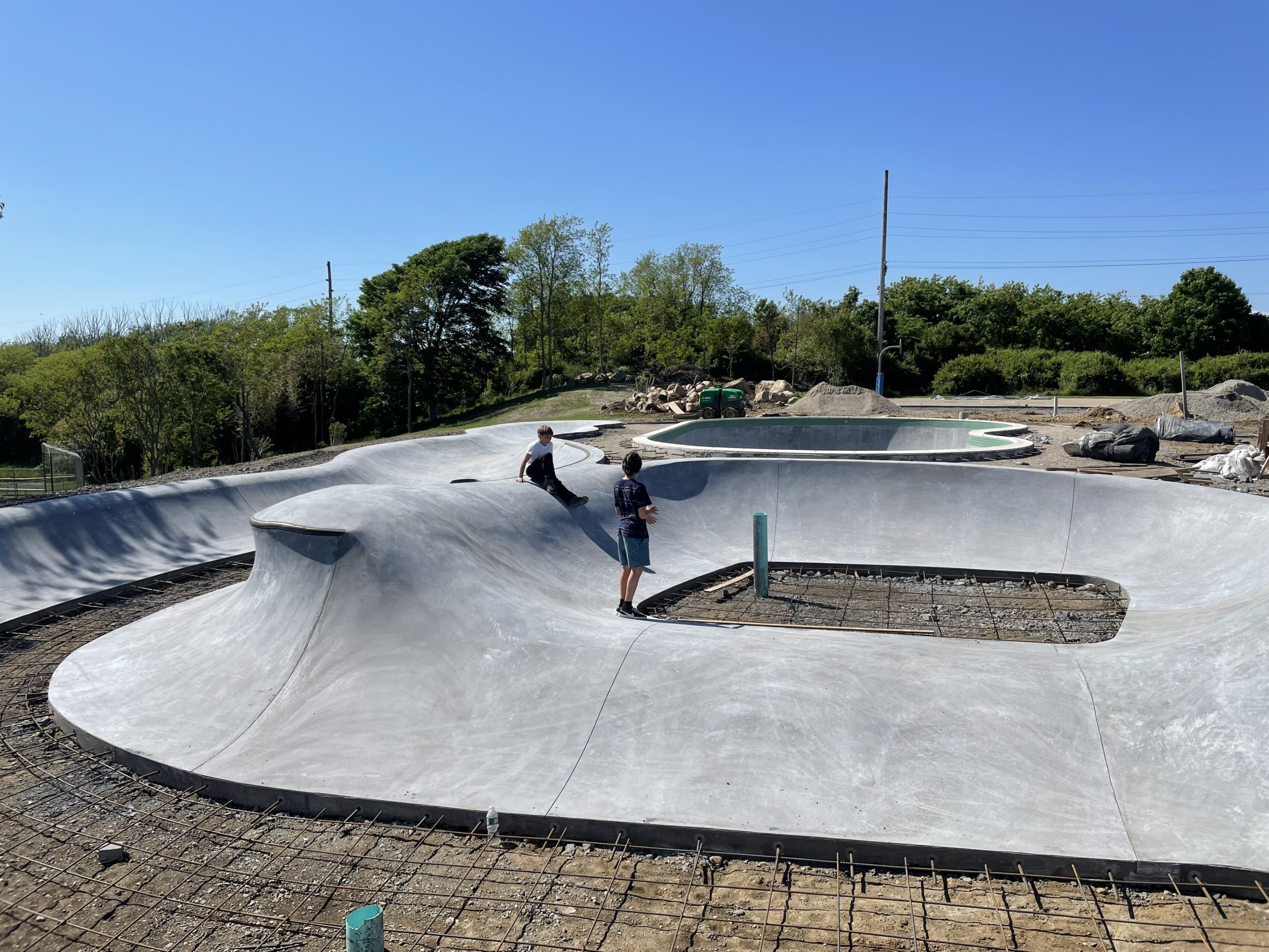 Wave feature in the new Montauk Skatepark