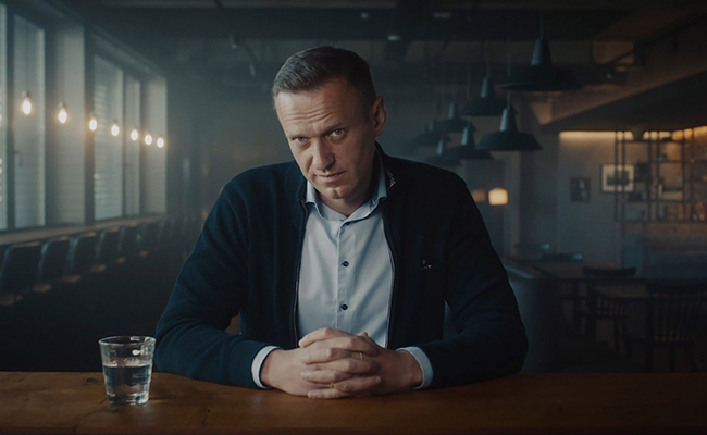 Screen capture from "Navalny," part of the HamptonsFilm 2022 Summer Docs Series