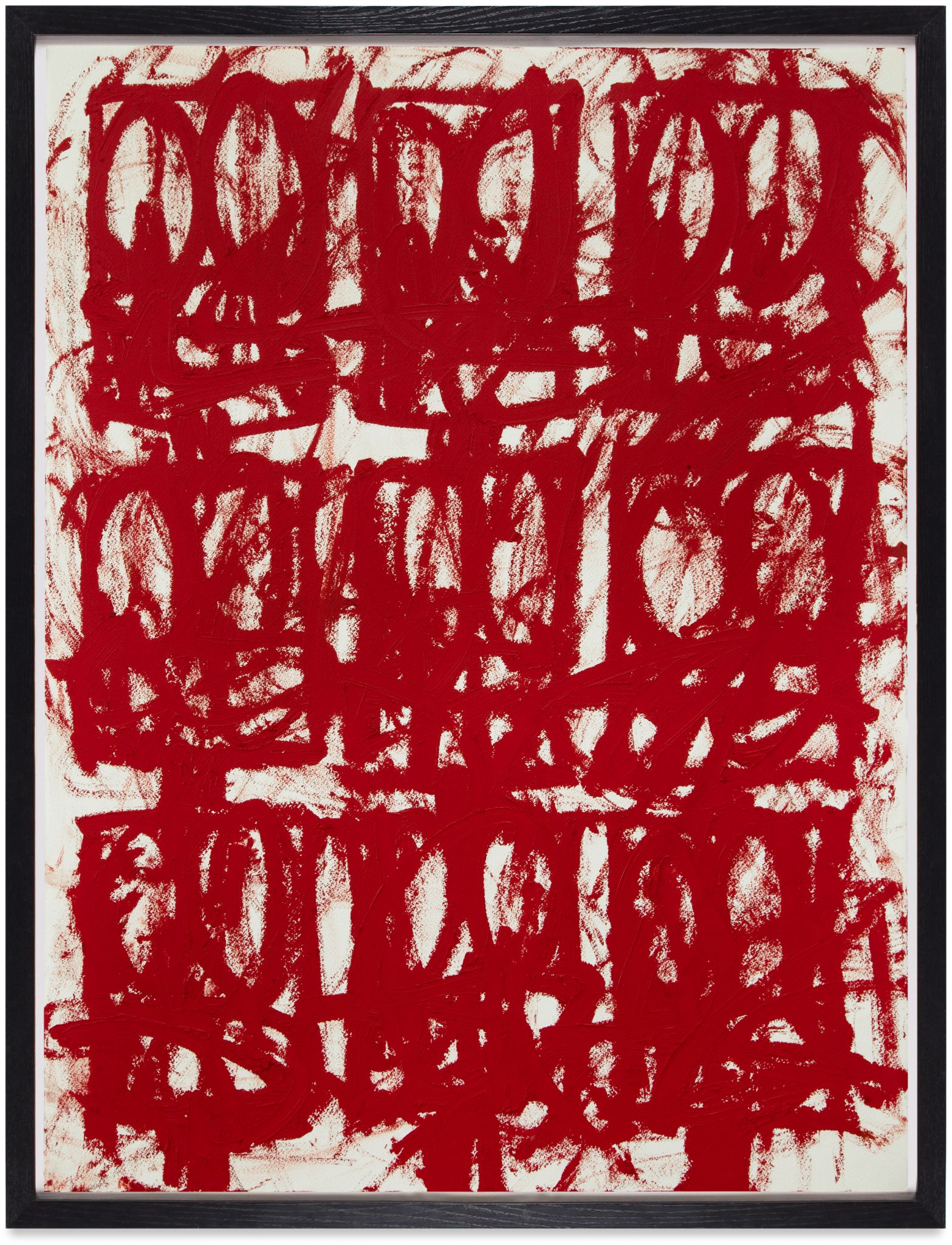 Rashid Johnson "Untitled Anxious Red Drawing" at Harper's East Hampton