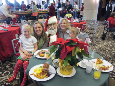 Santa Brunch with Collette and family