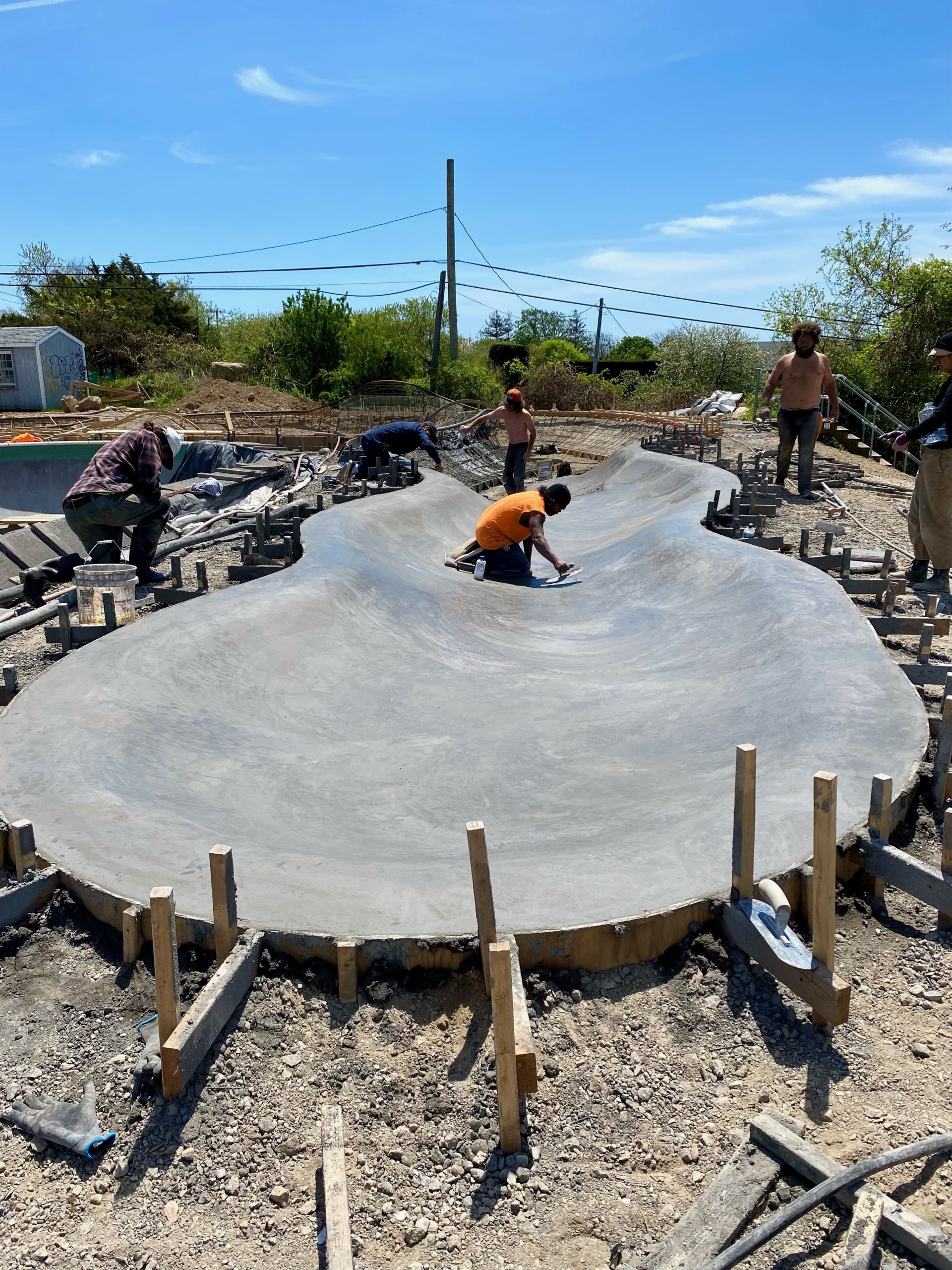 Montauk Skatepark under construction