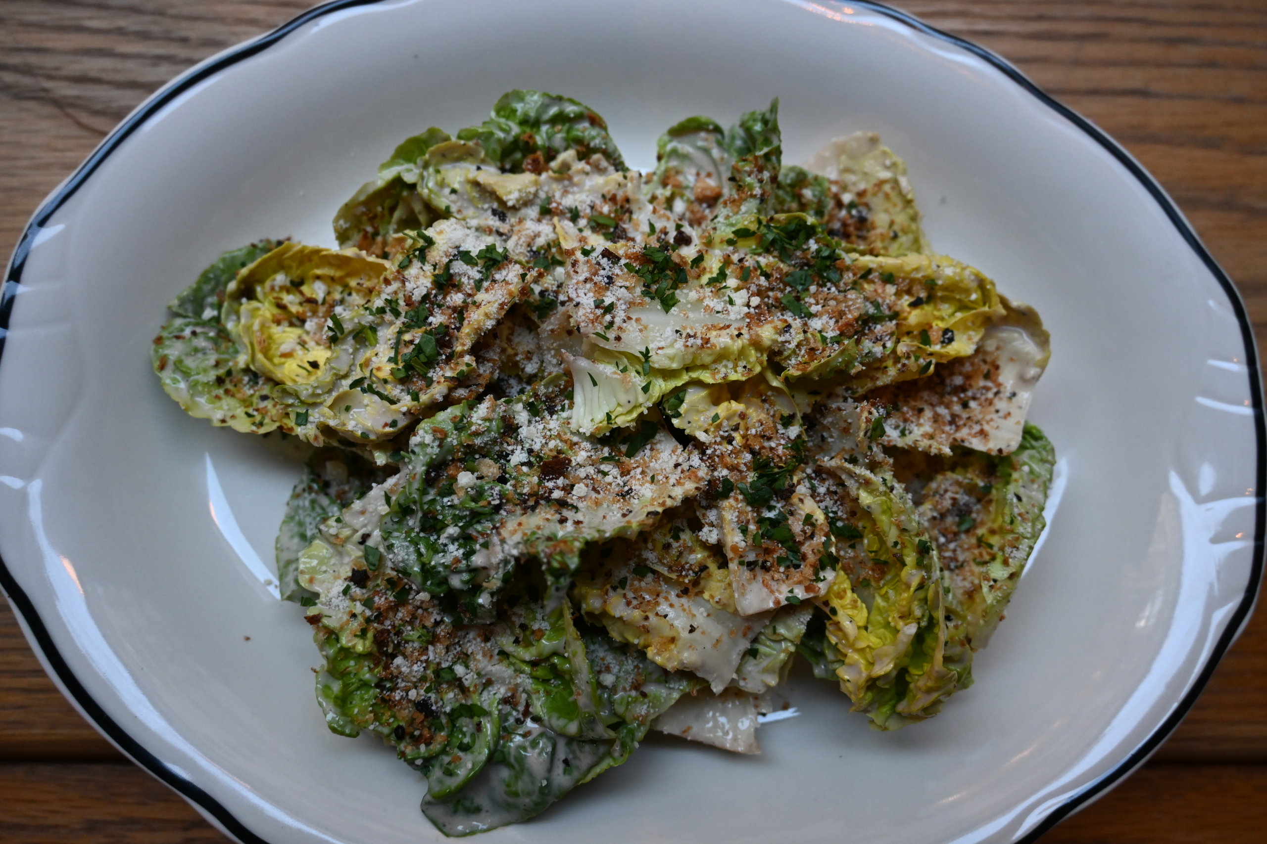 PJ Calapa's Caesar salad, as seen at Astro's Pizza