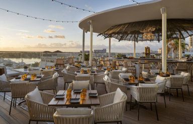Spruzzo Rooftop Restaurant and Bar at The Ben Hotel - one of Palm Beach's epic rooftop spots
