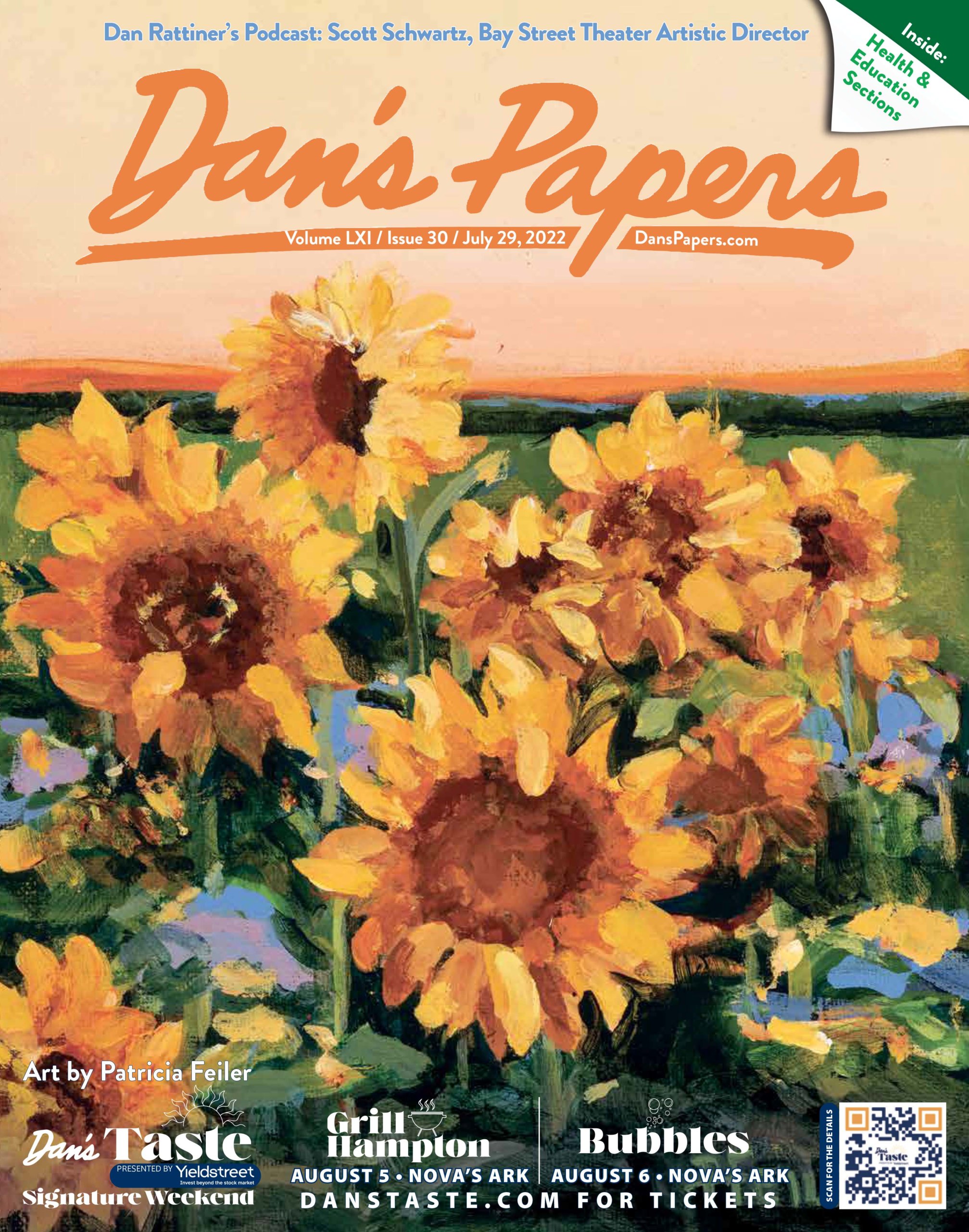 July 29, 2022 Dan's Papers cover art by Patricia Feiler