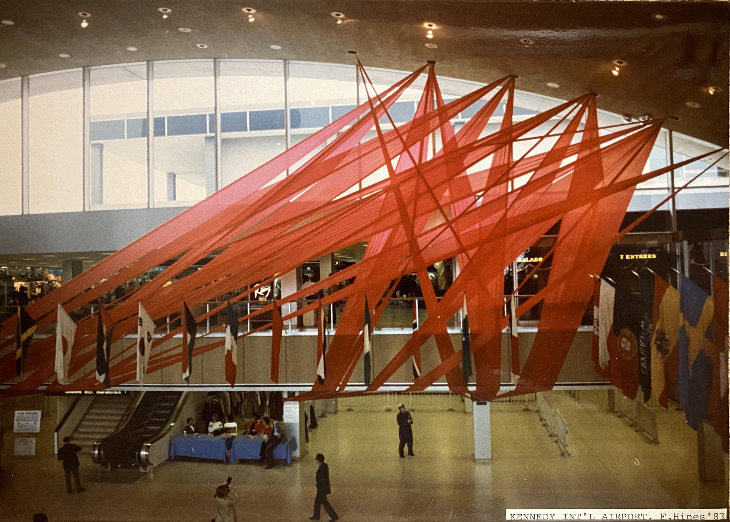 Francis Hines art at the JFK Airport terminal