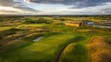 Dundonald Links golf course in Scotland