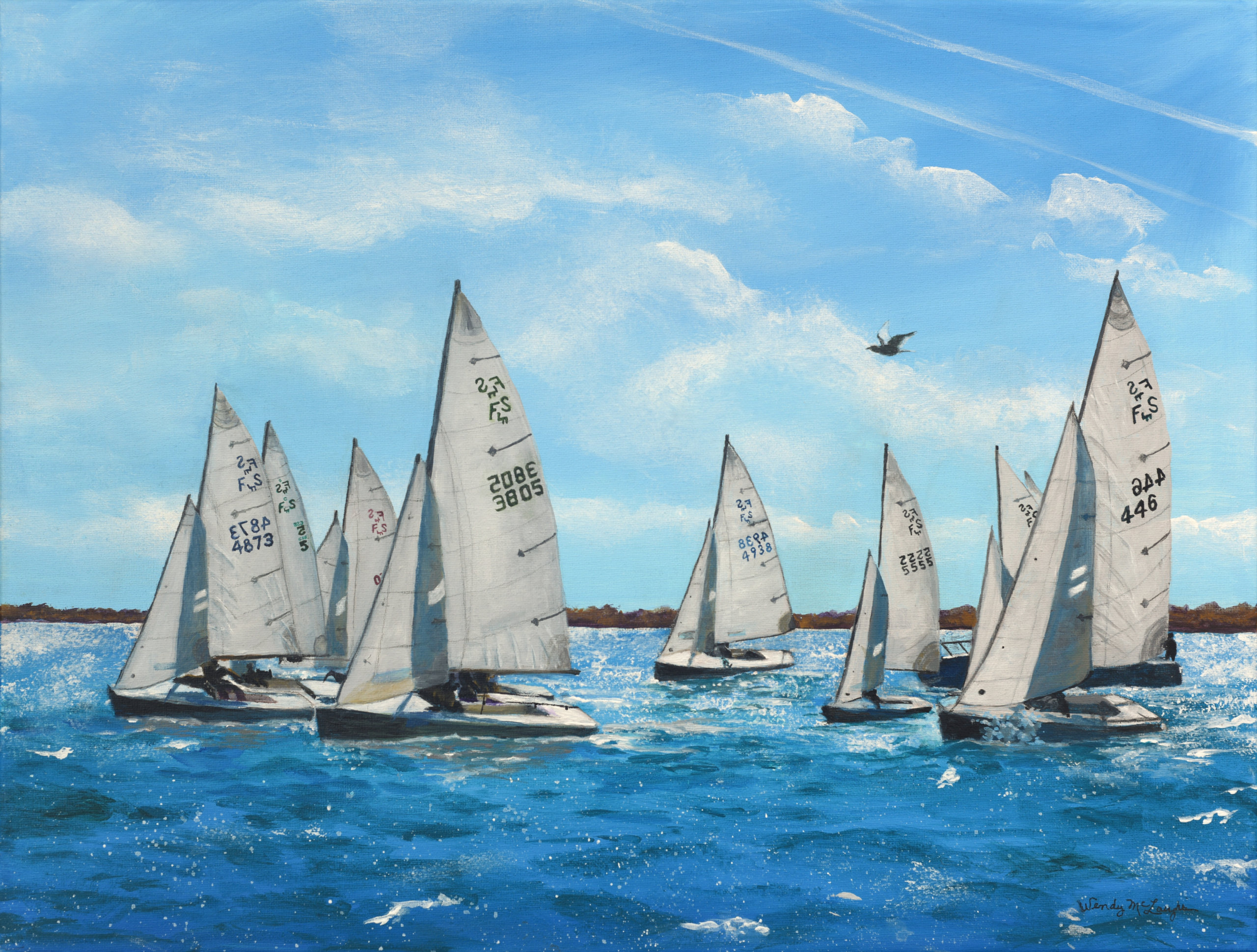 "Sailboat Race" by Wendy McLaughlin 