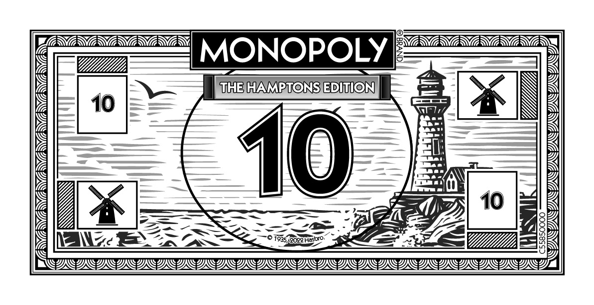 Monopoly The Hamptons Edition money