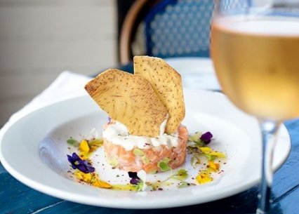 Navy Beach chefs Randy Santos & Howard Anderson’s Salmon Tartare