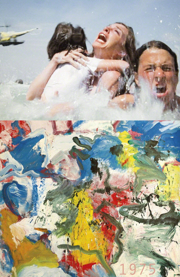 1975 - Jaws and "Untitled V" by Willem de Kooning - by Bonnie Lautenberg