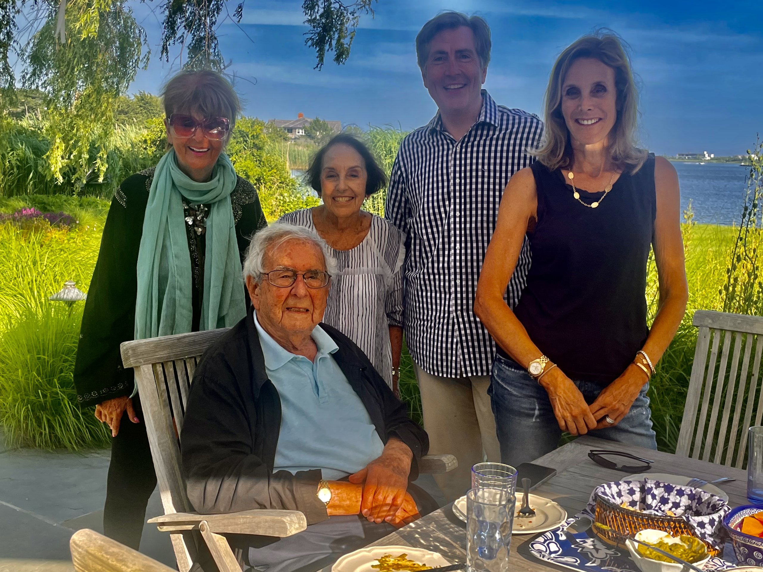 Alex Rosenberg with family and friends Carole, Bill McCuddy, Suzanne Kort, Beverly Camhe