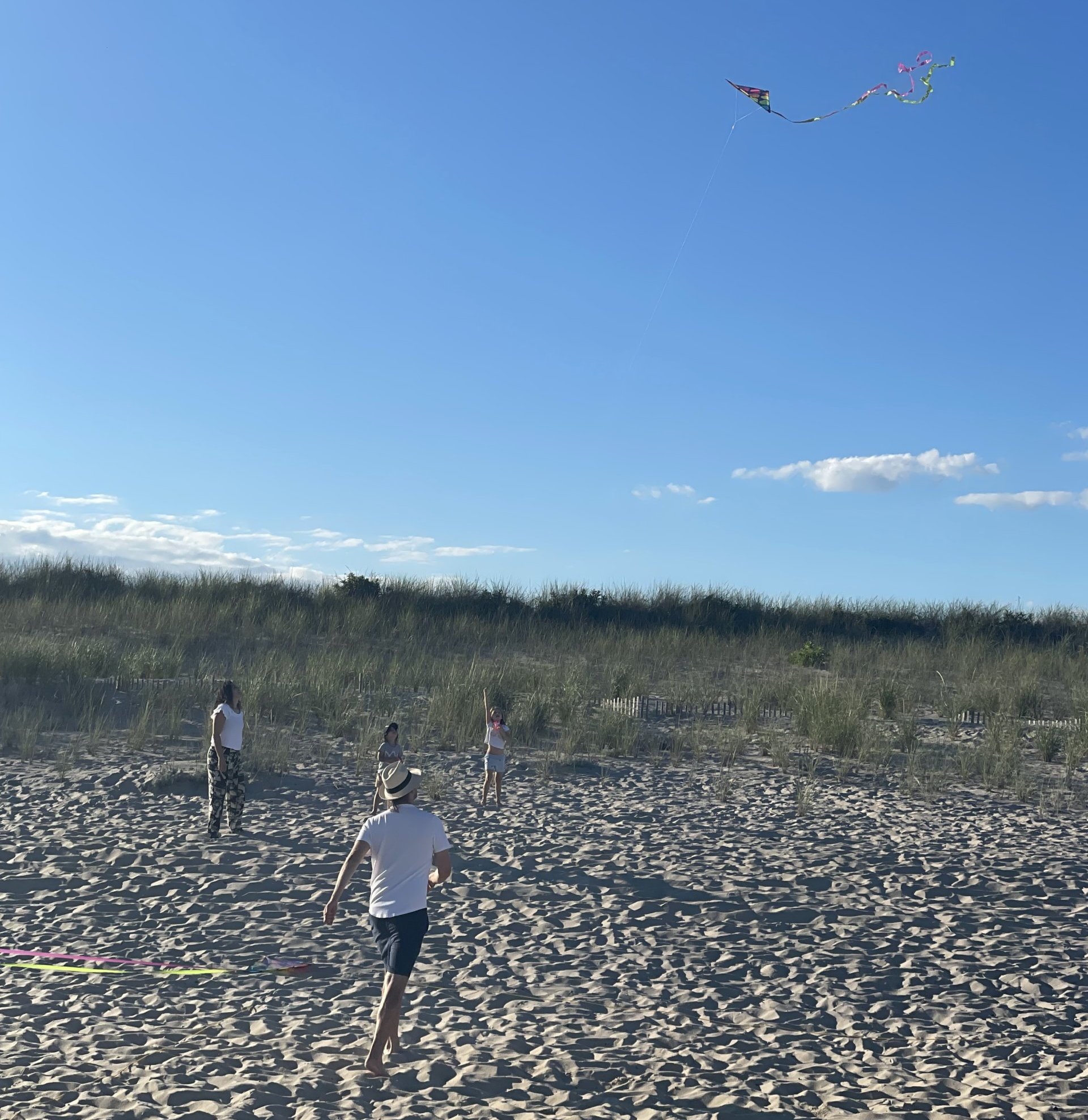 Participants in Dan's Papers Kite Fly on August 13, 2022.