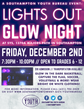 Lights Out Glow Night Flyer and Registration Form 2022 2