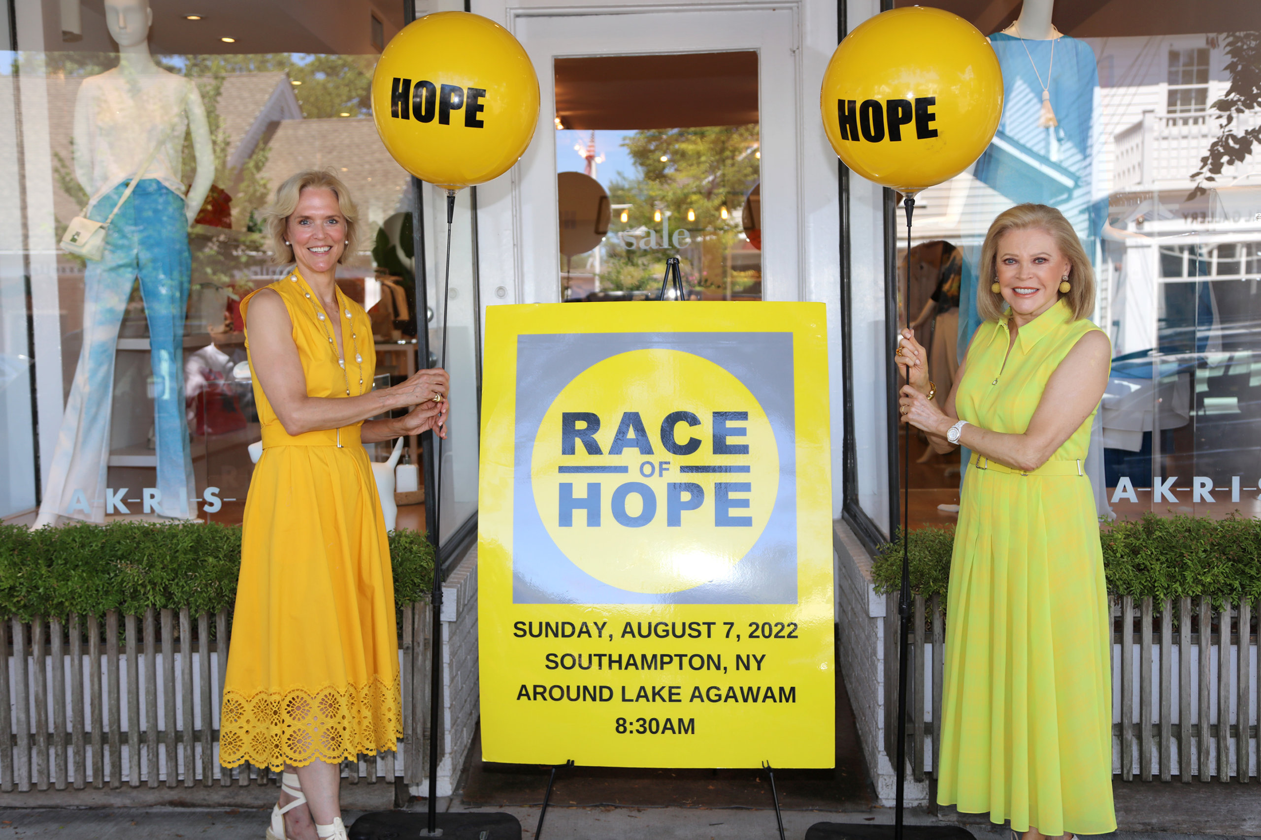 Louisa Benton and Audrey Gruss begin the Week of Hope and Race of Hope in Southampton