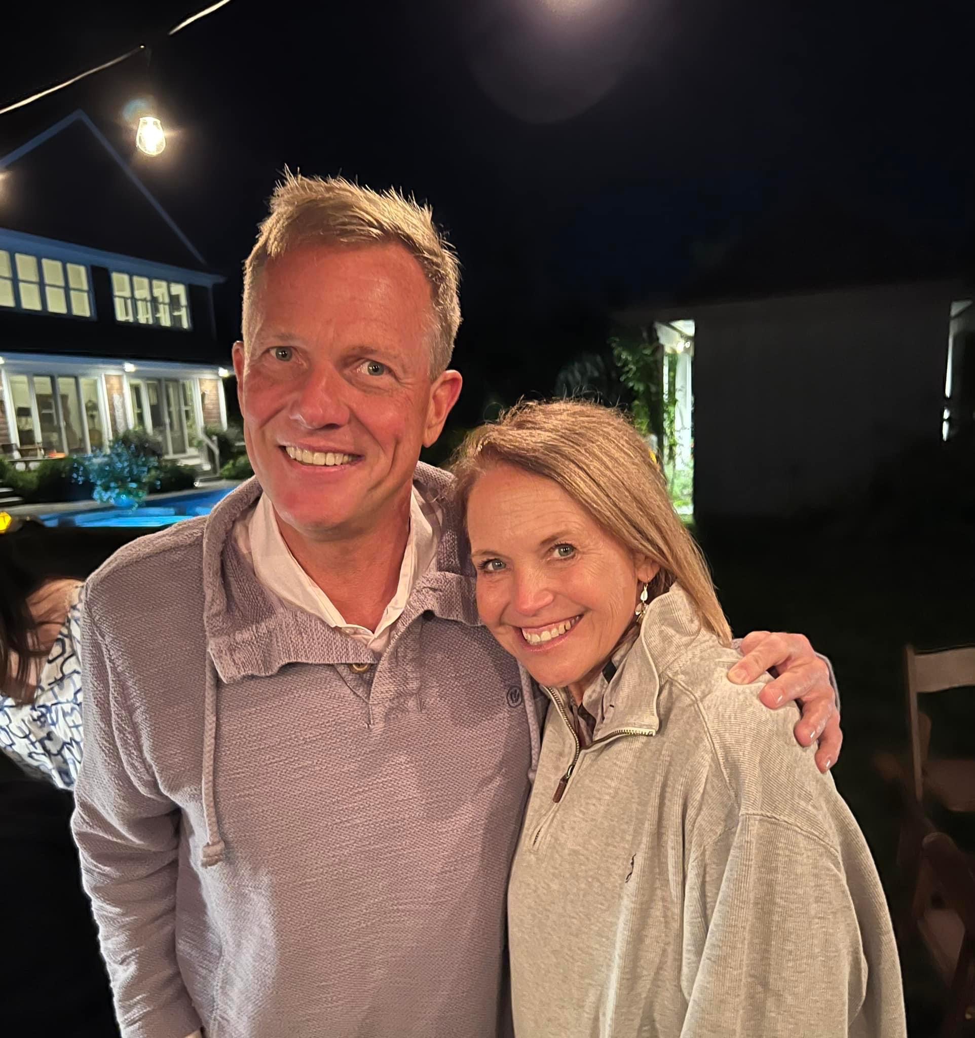 Patrick McLaughlin and Katie Couric
