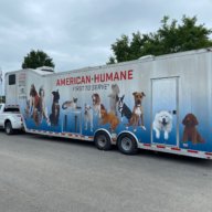 American Humane truck and trailer donated by Lois Pope