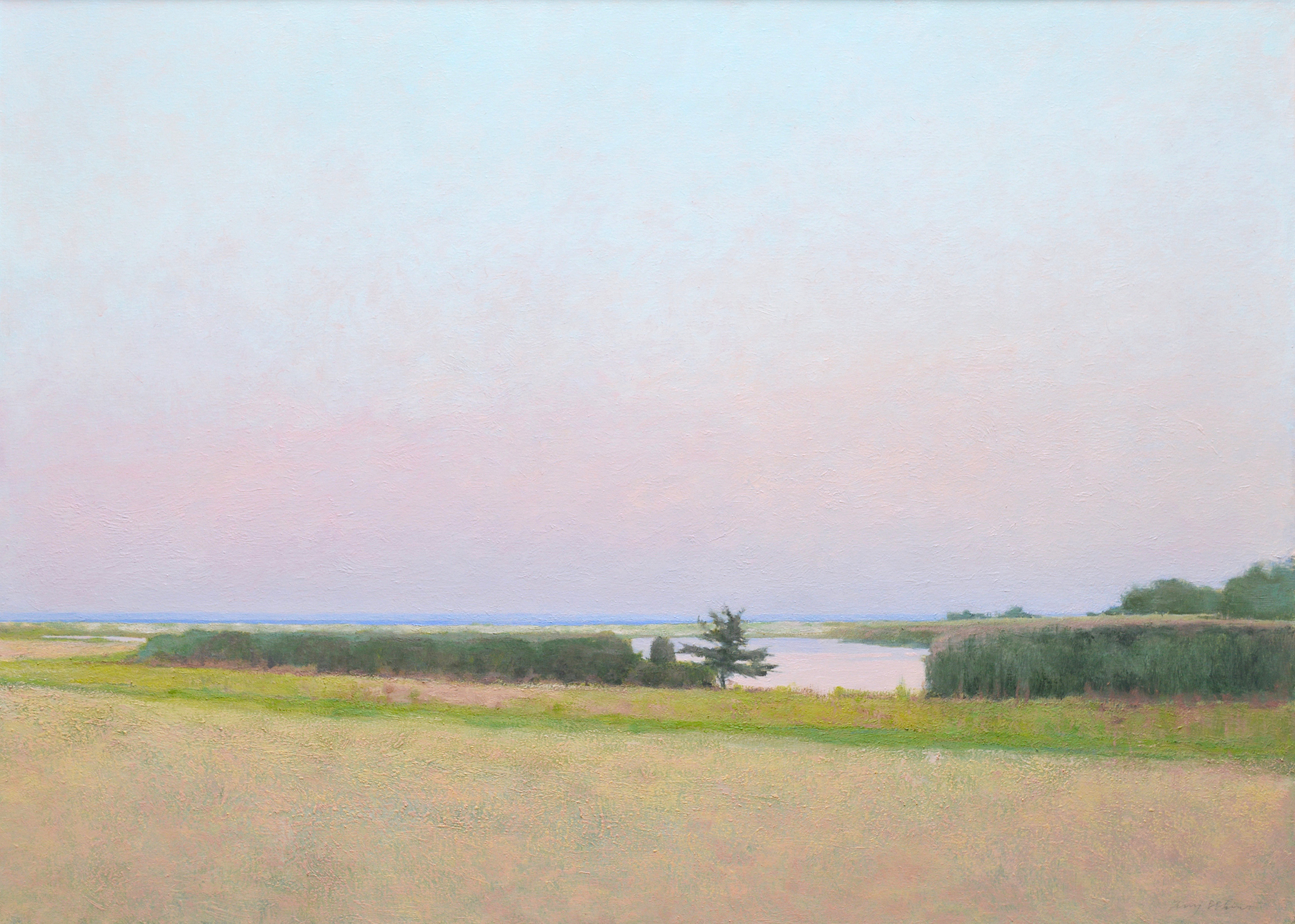 "Peter’s Pond" by Terry Elkins, on view at MM Fine Art in the Hamptons