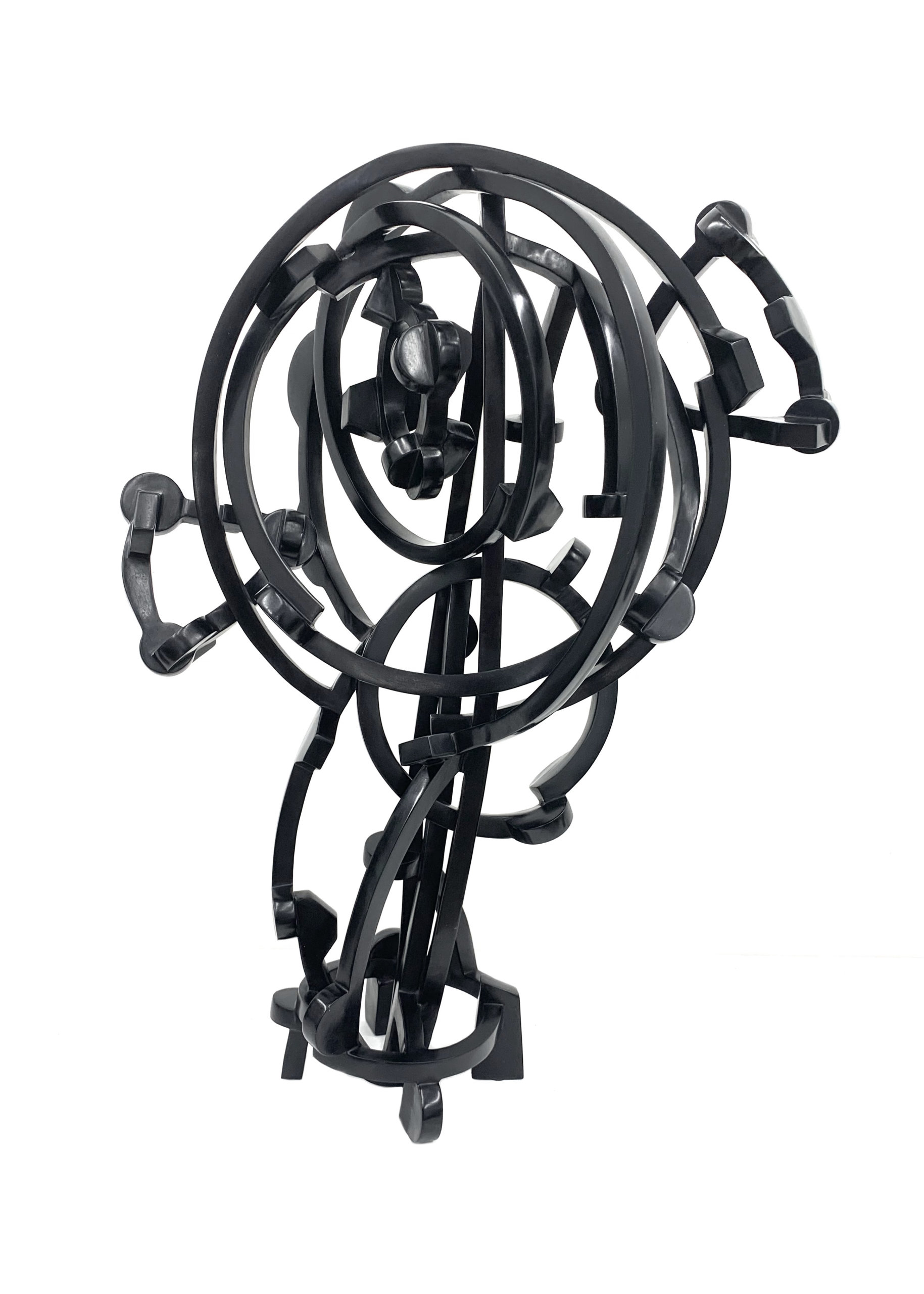 Joel Perlman, "Happy Black II," 2022, bronze, 24 x 16 x 9 inches at Mark Borghi Fine Art in Bridgehamton