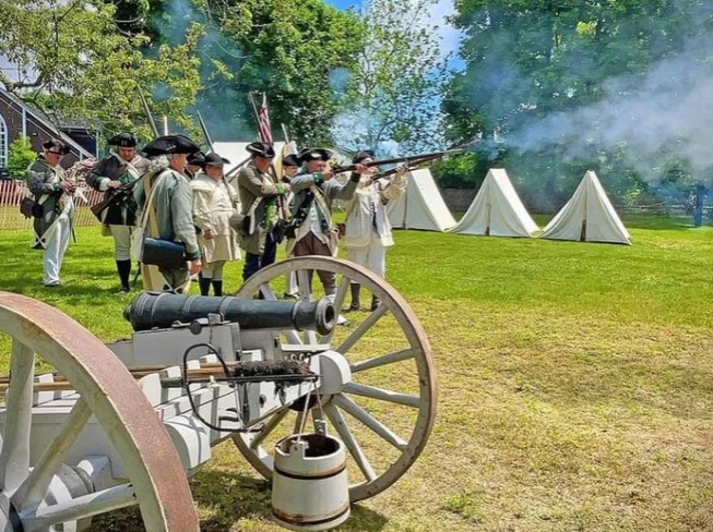 Reenactment complete with guns and no gun laws