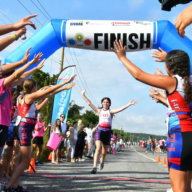 i-tri girls run triathlons in the Hamptons