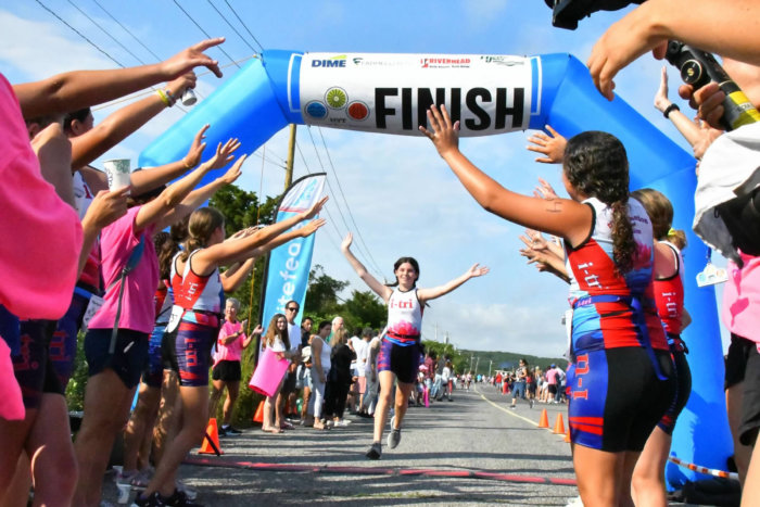 i-tri girls run triathlons in the Hamptons