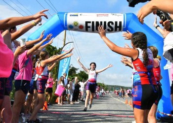 i-tri girls run triathlons in the Hamptons