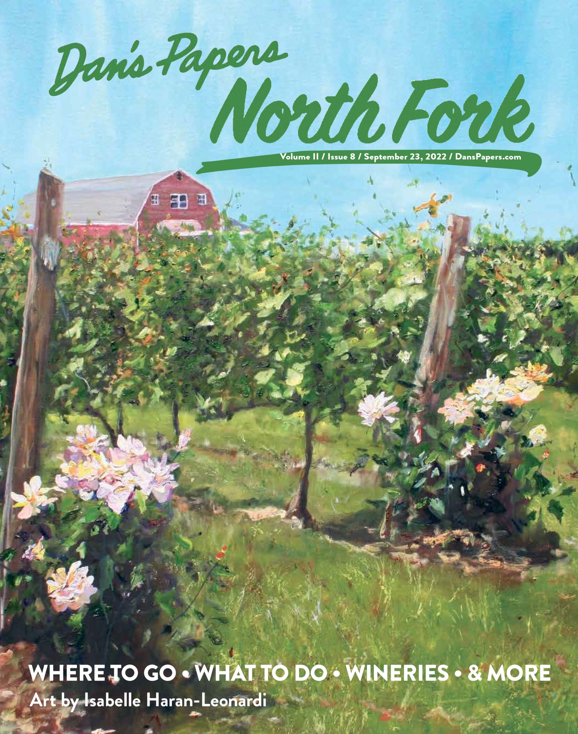 Dan's Papers North Fork, September 23, 2022 cover art by Isabelle Haran-Leonardi