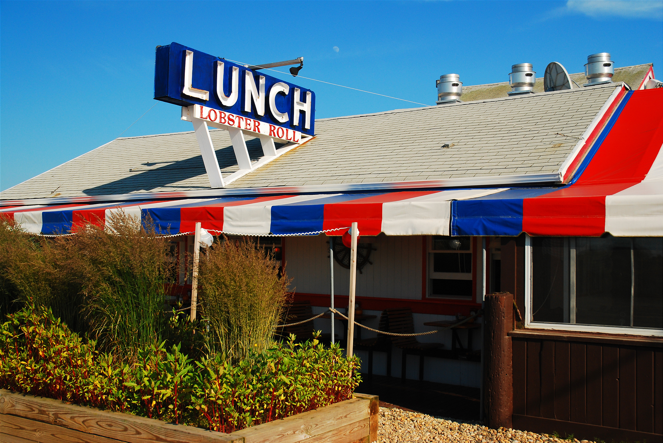 Exterior of the Lobster Roll aka Lunch restaurant in Napeague