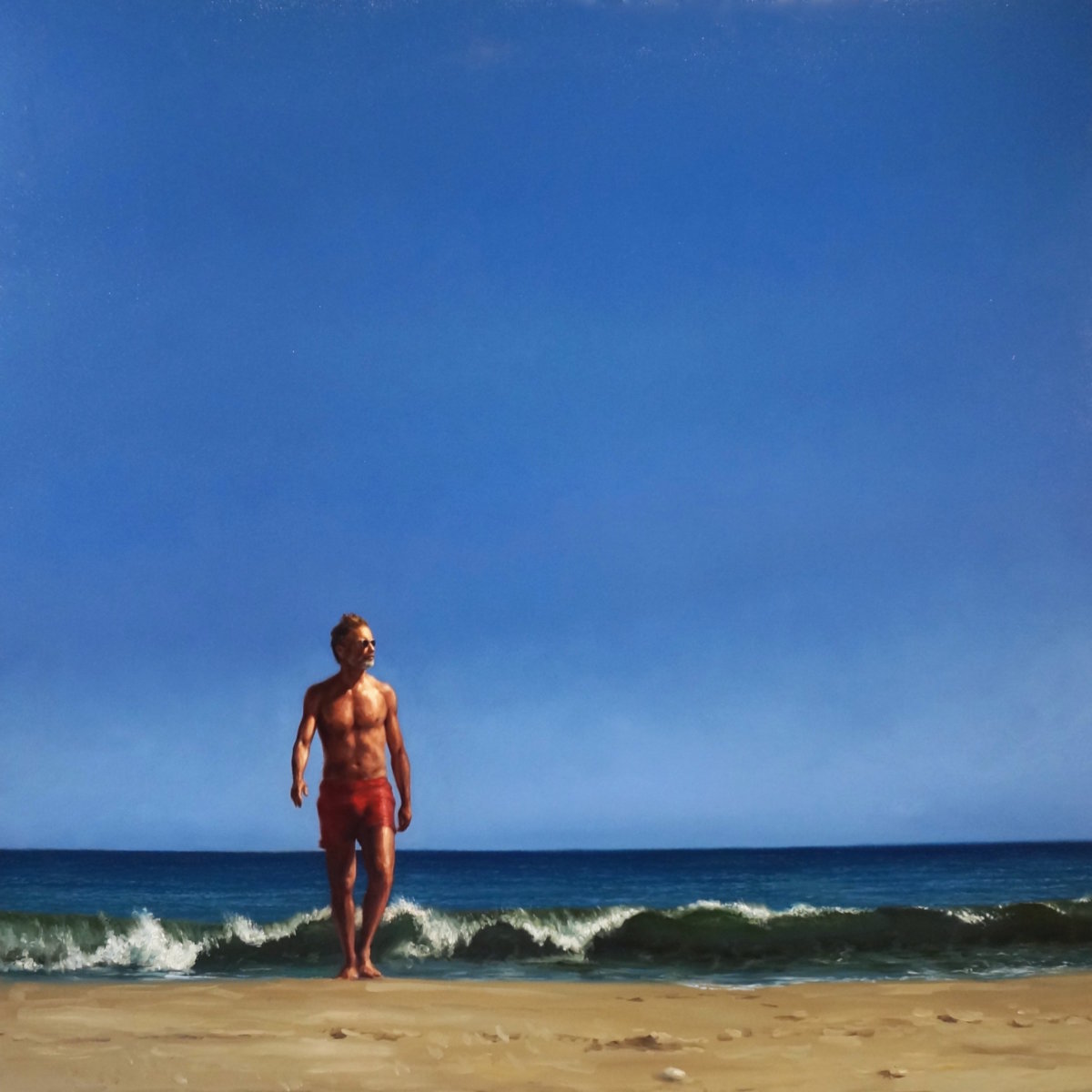 Gibson’s Beach 60_x 60_ Oil on Canvas