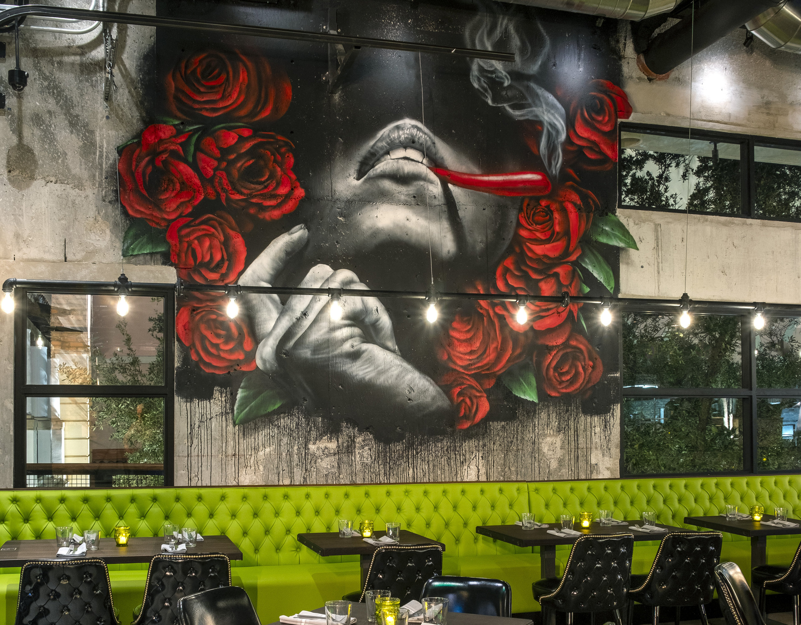 Mural by Ruben Ubiera at El Camino West Palm Beach