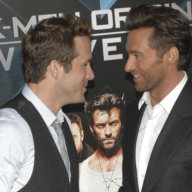 Future "Deadpool 3" costars Ryan Reynolds and Hugh Jackman together at the 2009 screening of "X-Men Origins: Wolverine"