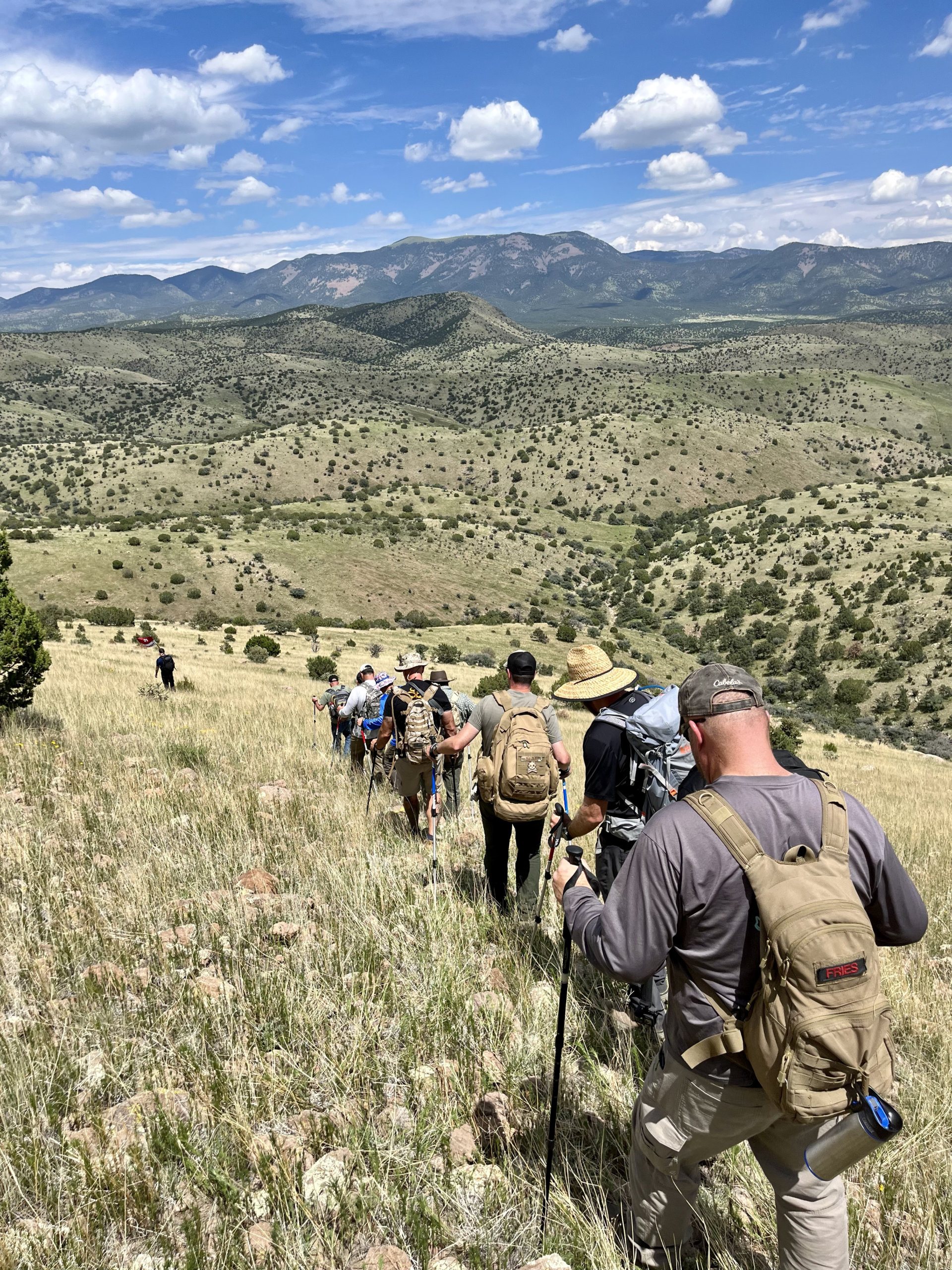 Veterans hiking at Strongpoint Theinert Ranch