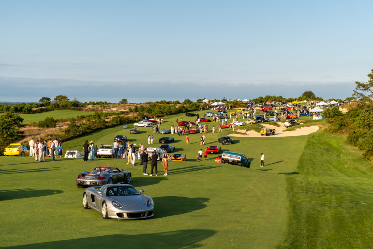 Incredible cars spread out the Bridge golf course fairways and greens