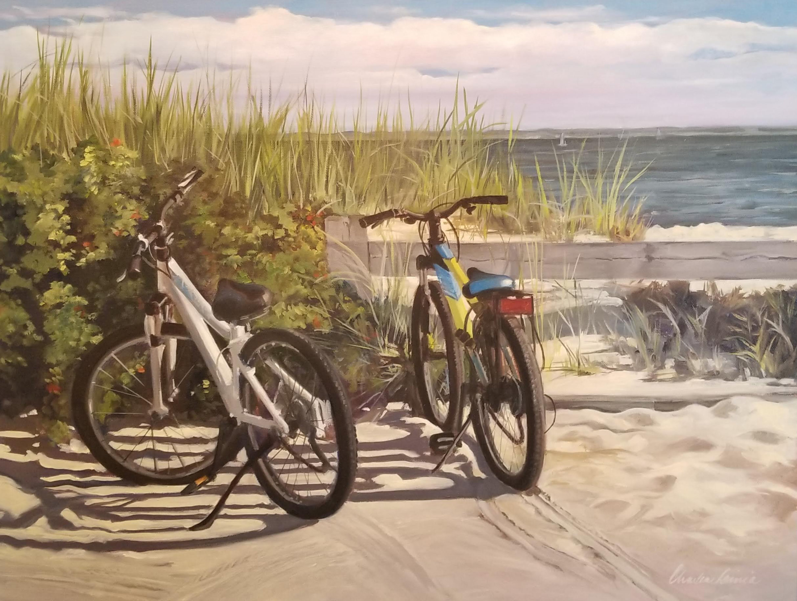 "Bikes at New Suffolk" by Charlene Lavinia