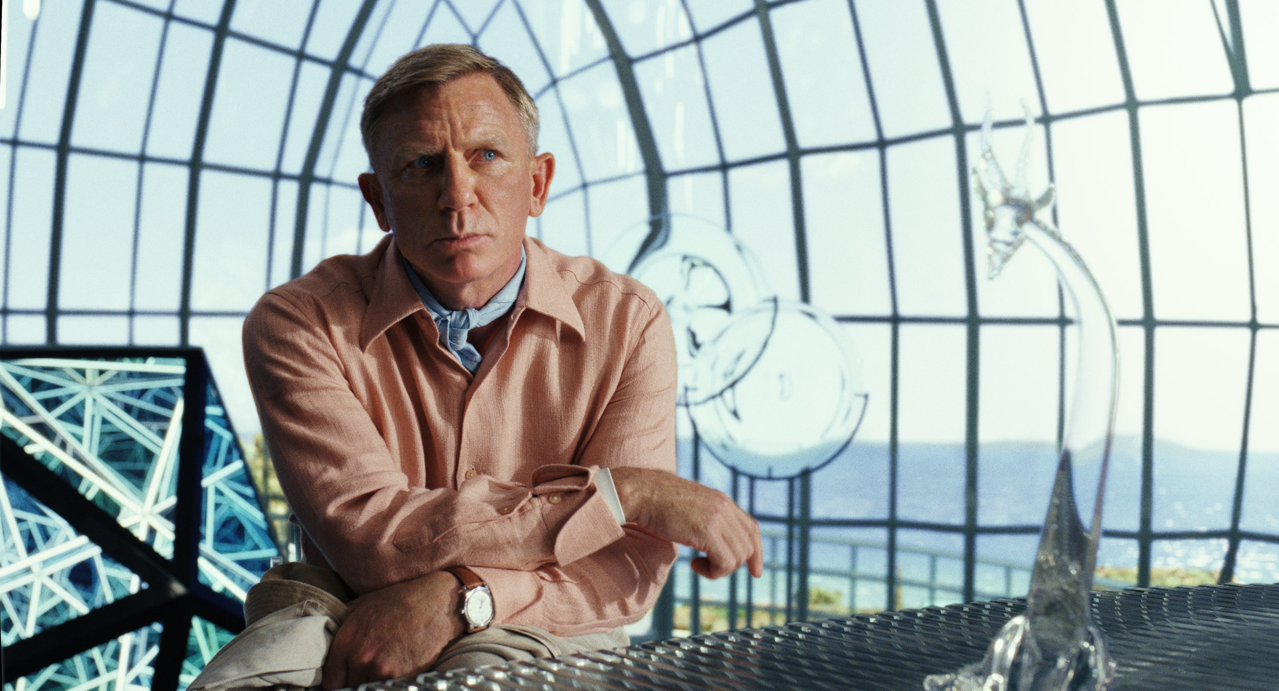 Daniel Craig as Detective Benoit Blanc in "Glass Onion: A Knives Out Mystery" at HIFF 2022