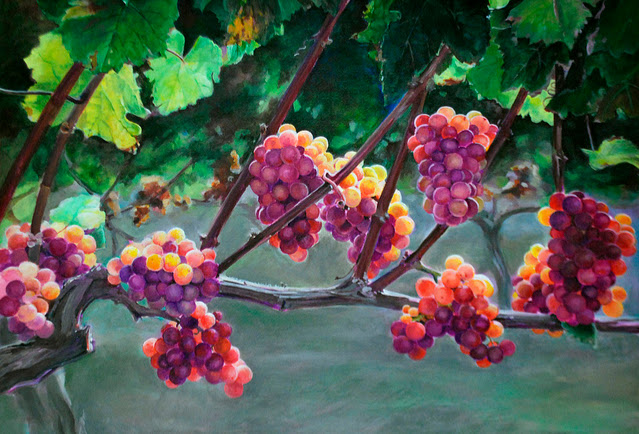 "Grapes in Sunlight" by Charlene Lavinia