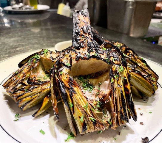 Grilled California Artichoke at East Hampton Grill