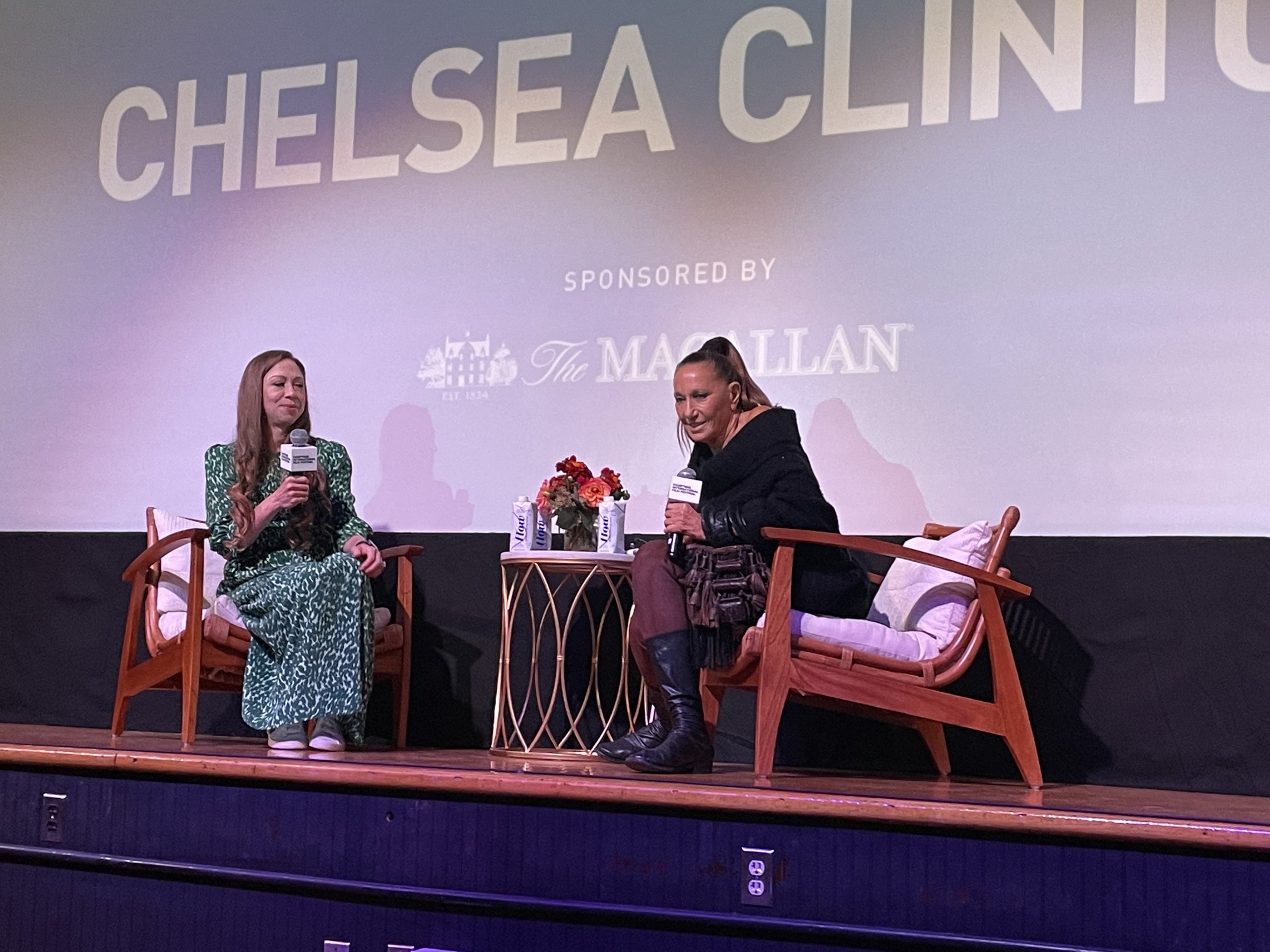 Chelsea Clinton and Donna Karan present at HIFF 2022