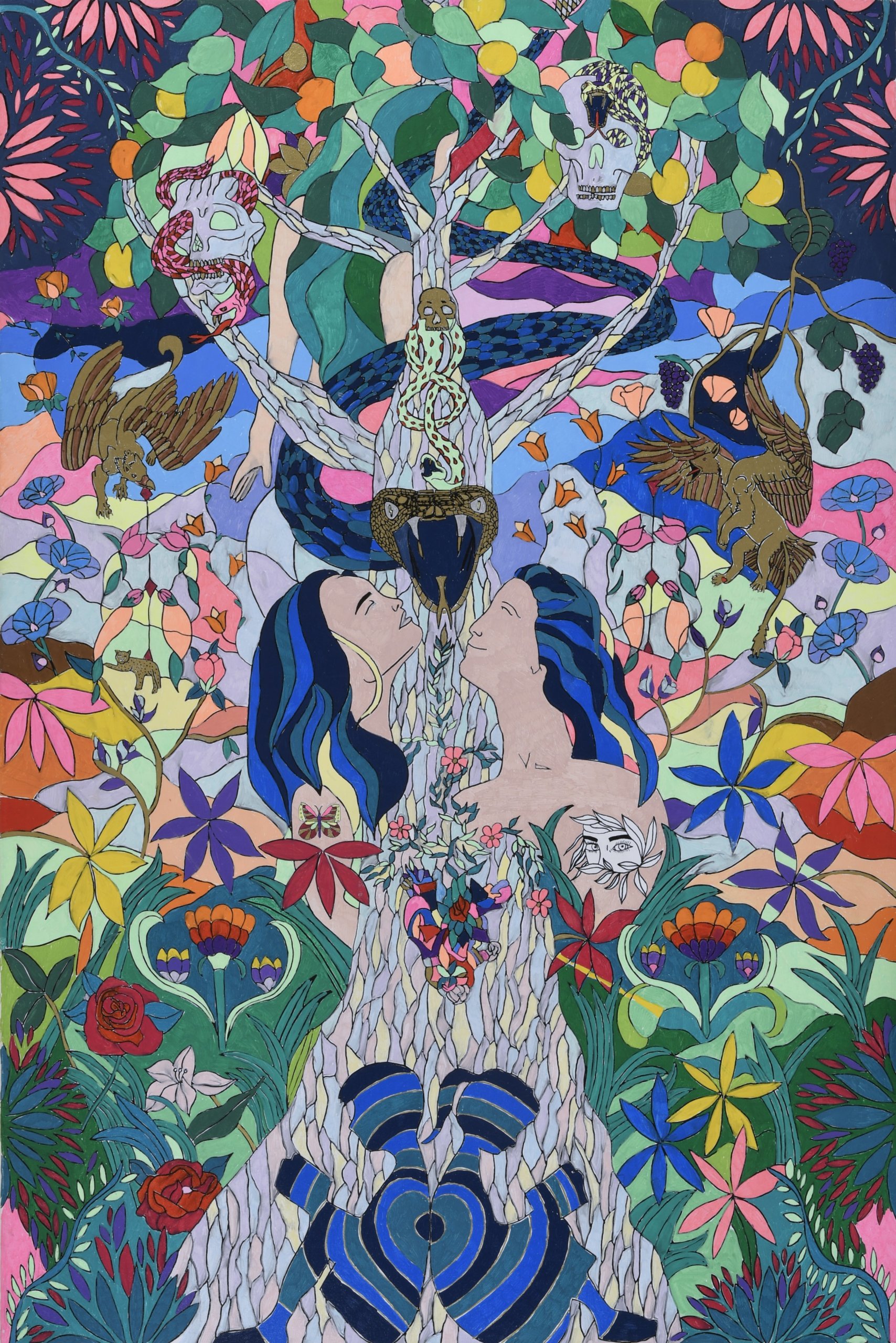 Hanniel Levenson's "In the Garden with You" (oil on canvas, 60” x 48”)