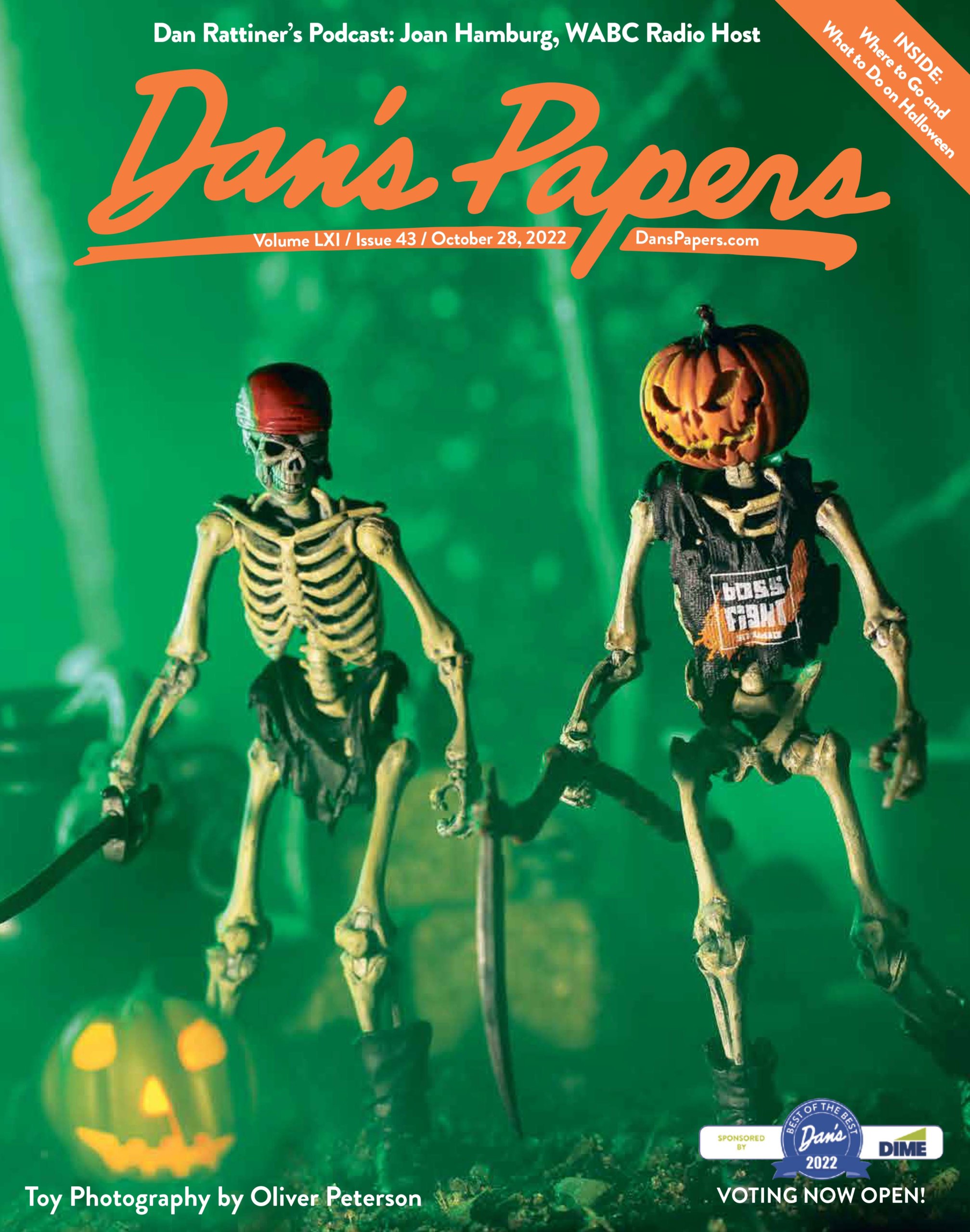 October 28, 2022 Dan's Papers cover art Halloween toy photography by Oliver Peterson