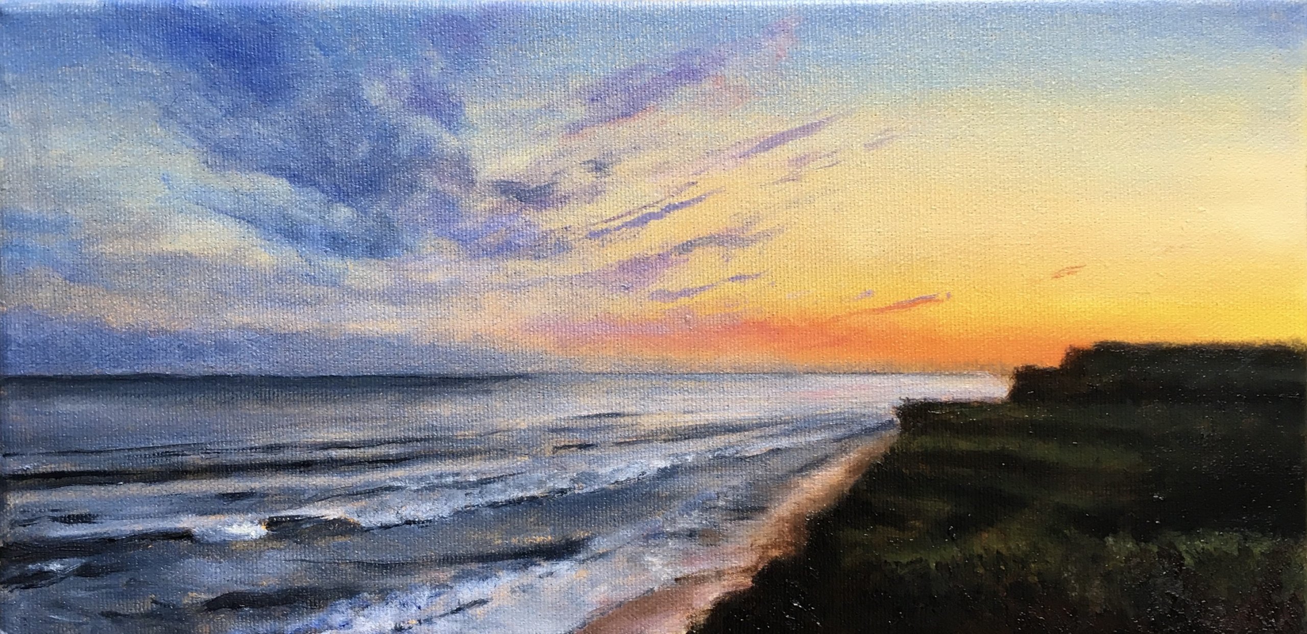 "Shadmoor Sunset" painting by John Britton