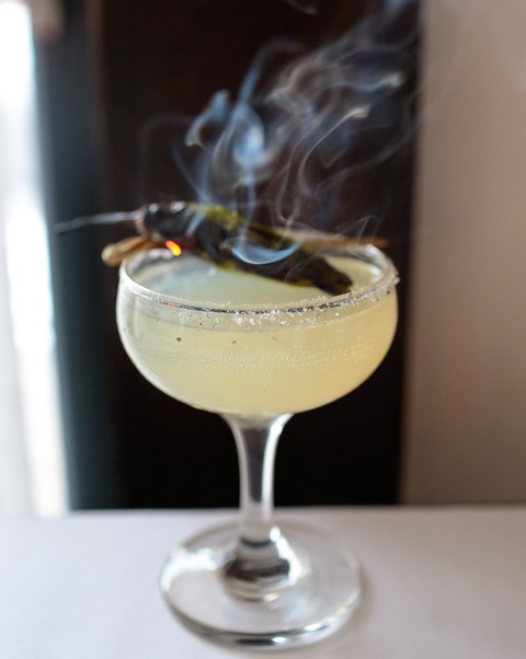 Lulu Kitchen & Bar's Smoke ‘n' Fire Cocktail