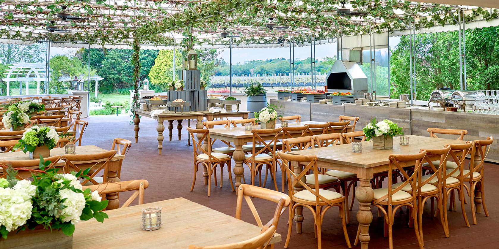 Lessing's Hospitality Group venue The Vineyards at Aquebogue makes for a beautiful North Fork wedding venue